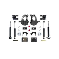 MaxTrac 2016-2018 SILVERADO/SIERRA 1500 2WD/4WD 3"/5" - 4"/6" LOWERING KIT (SPINDLES/STRUTS) (STAMPED/ALUM ARMS) KC331336