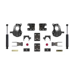 MaxTrac 2016-2018 SILVERADO/SIERRA 1500 2WD/4WD 2"/4" LOWERING KIT (SPINDLES) (STAMPED/ALUM ARMS) KC331524