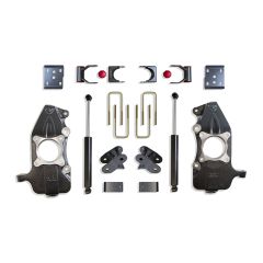 MaxTrac 2021-2024 F-150 4WD 2"/4" LOWERING KIT (SPINDLES) (REQUIRES 22" RIMS OR LARGER) KS334124-4